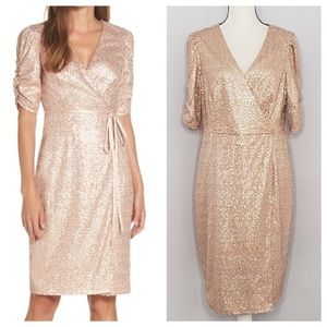 Eliza J Rose Rose Gold Dress